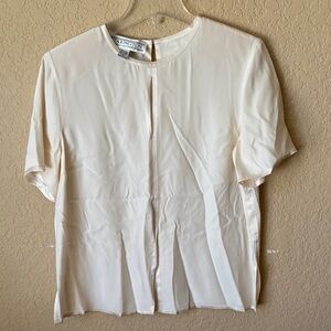 Arlington Cream Short Sleeve Blouse